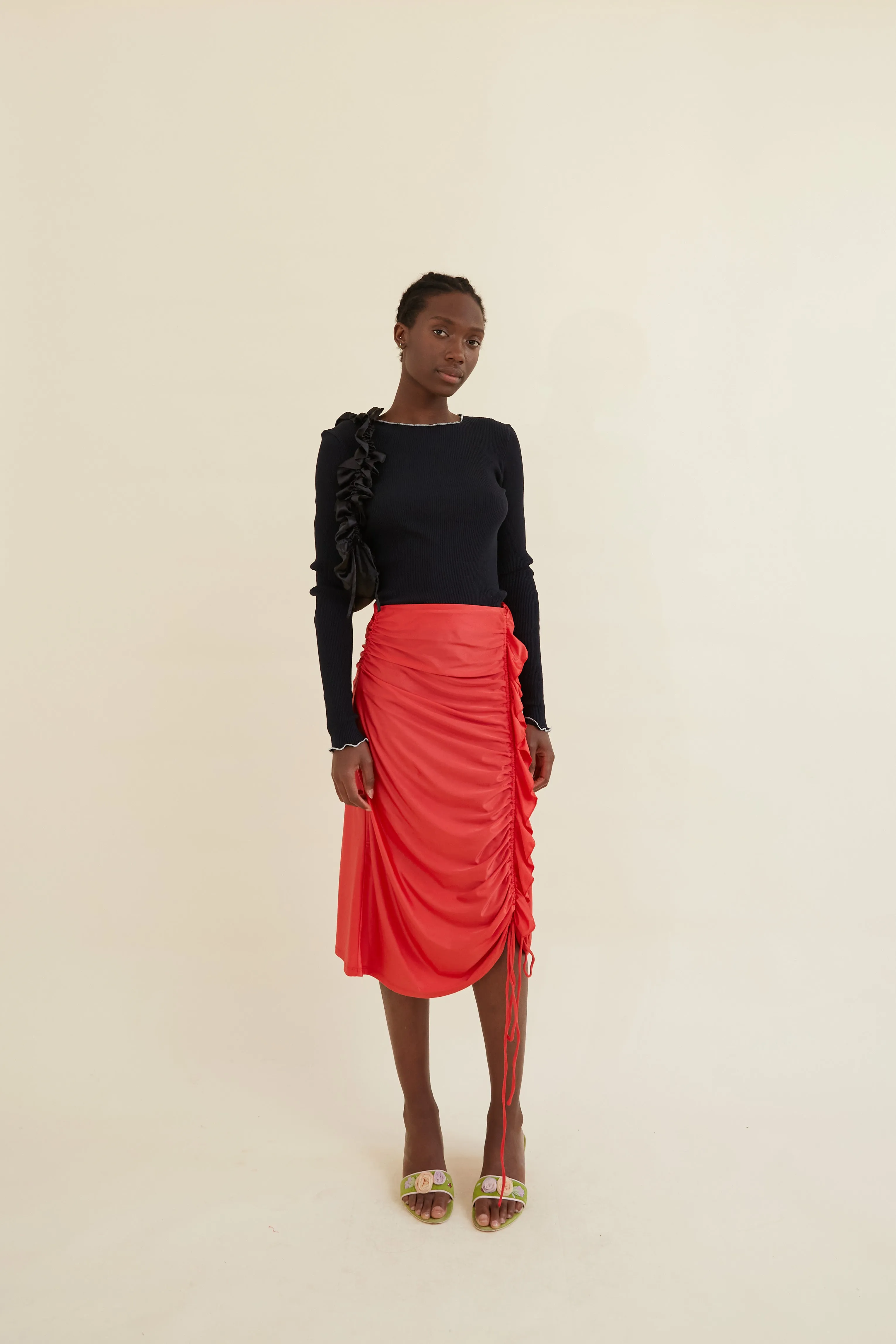Agathe Skirt Red
