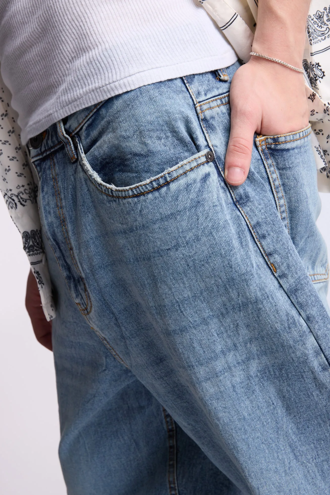 Arsenic Mens MSW Baggy Rigid Jeans