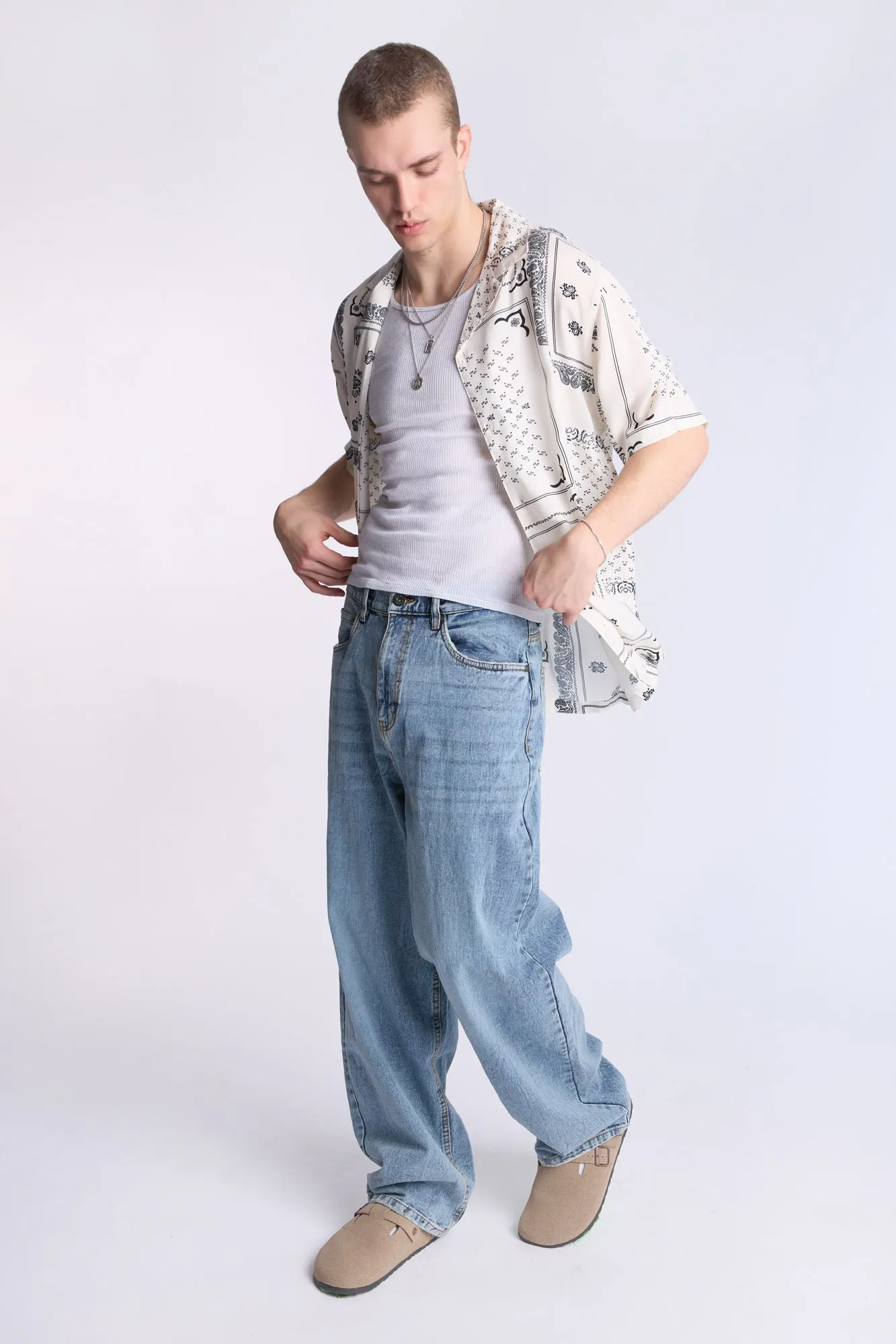 Arsenic Mens MSW Baggy Rigid Jeans