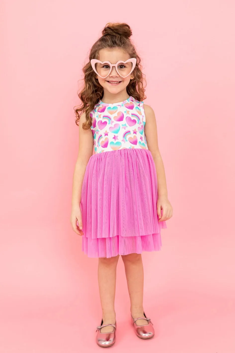 Bird & Bean Bamboo Tulle Dress - True Love