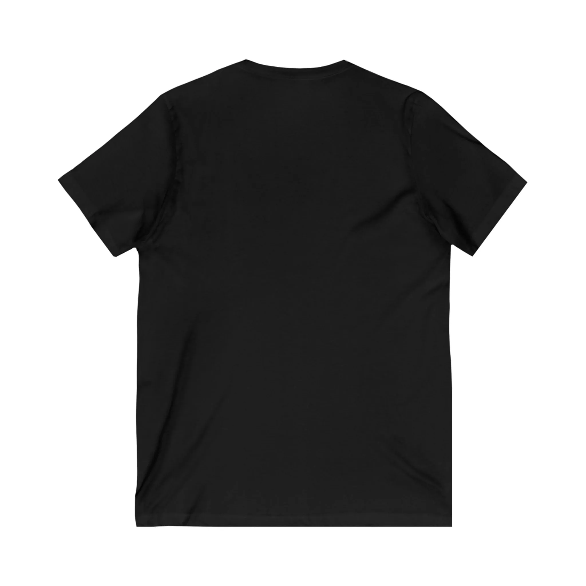 Dolphin Flowers, Unisex Jersey Short Sleeve V-Neck Tee