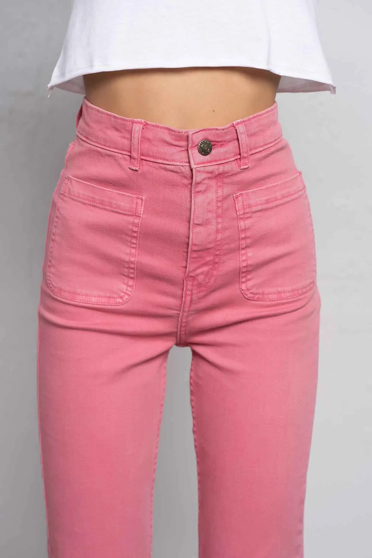 Flared Jeans For Women - Pink