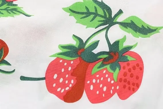 Fresh Strawberry Sister Matching Dress