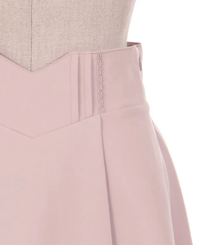 Frill Design Tuck Skirt