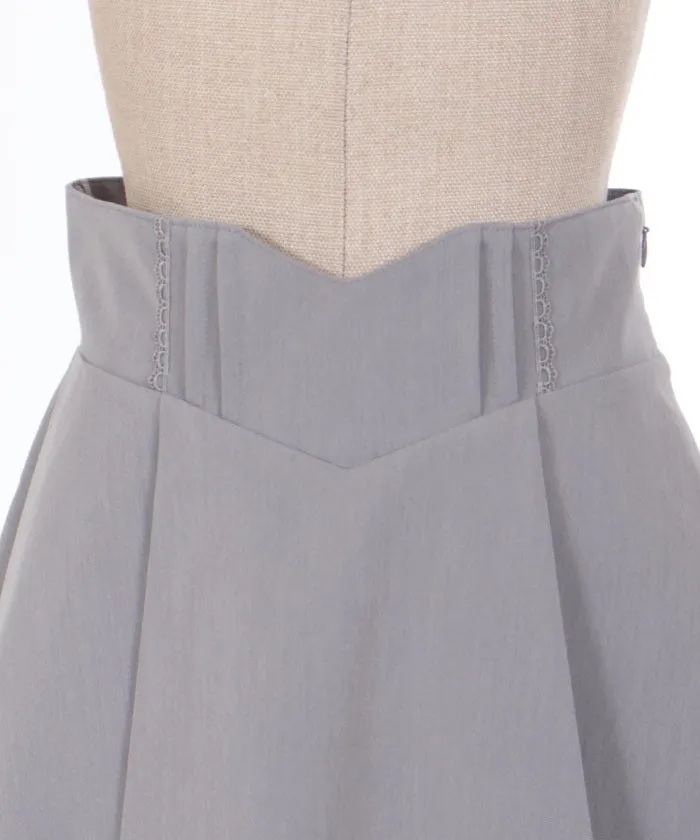 Frill Design Tuck Skirt