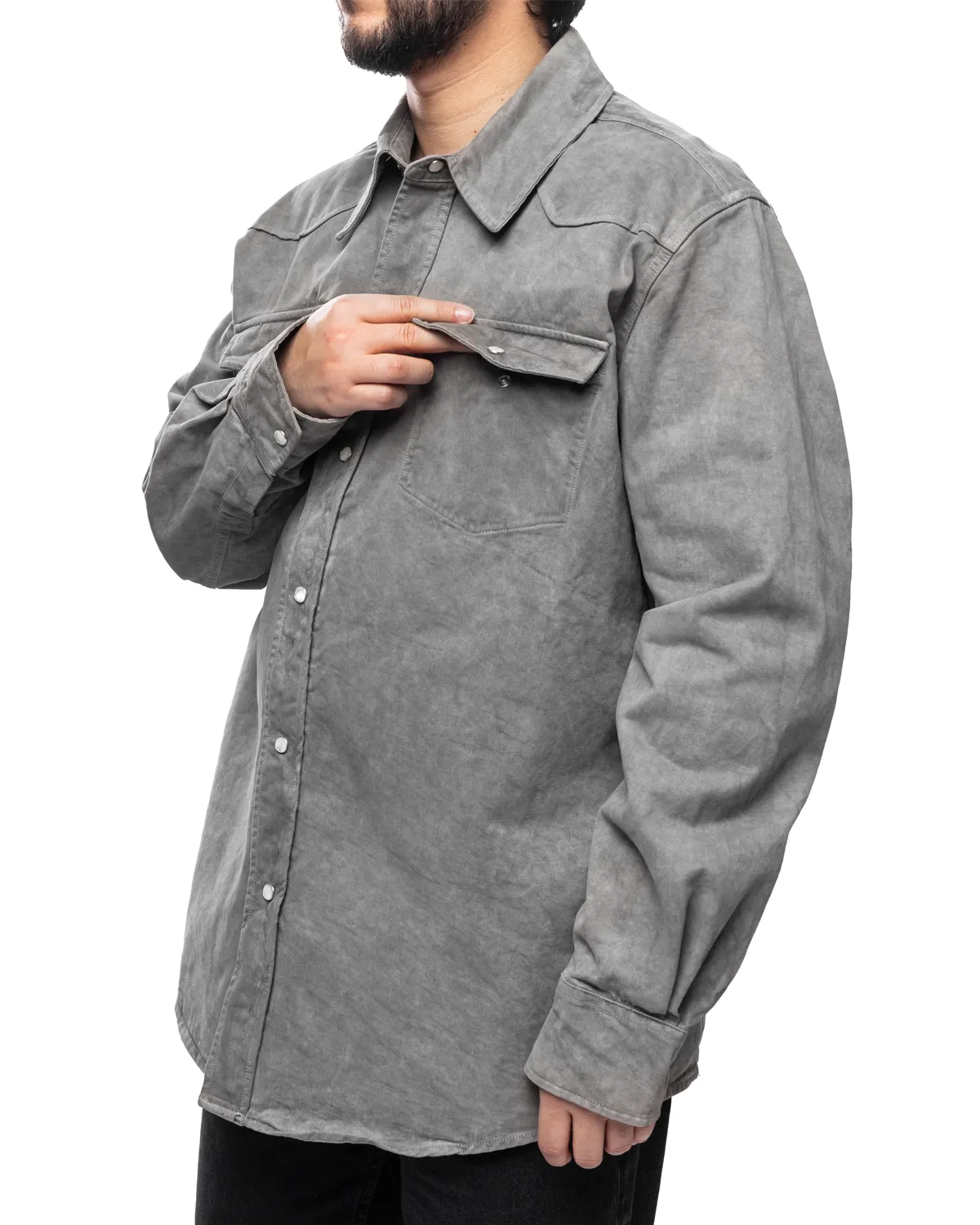 Frontier Shirt Attic Carbon Wash Denim