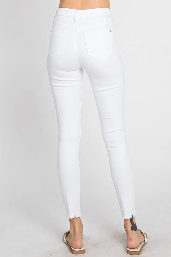 High Rise Ankle Skinny Jeans