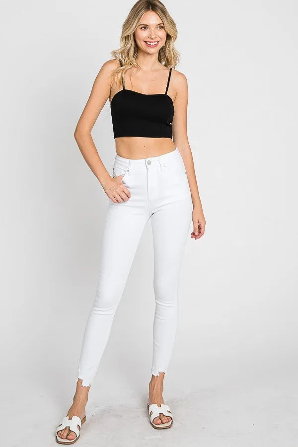 High Rise Ankle Skinny Jeans