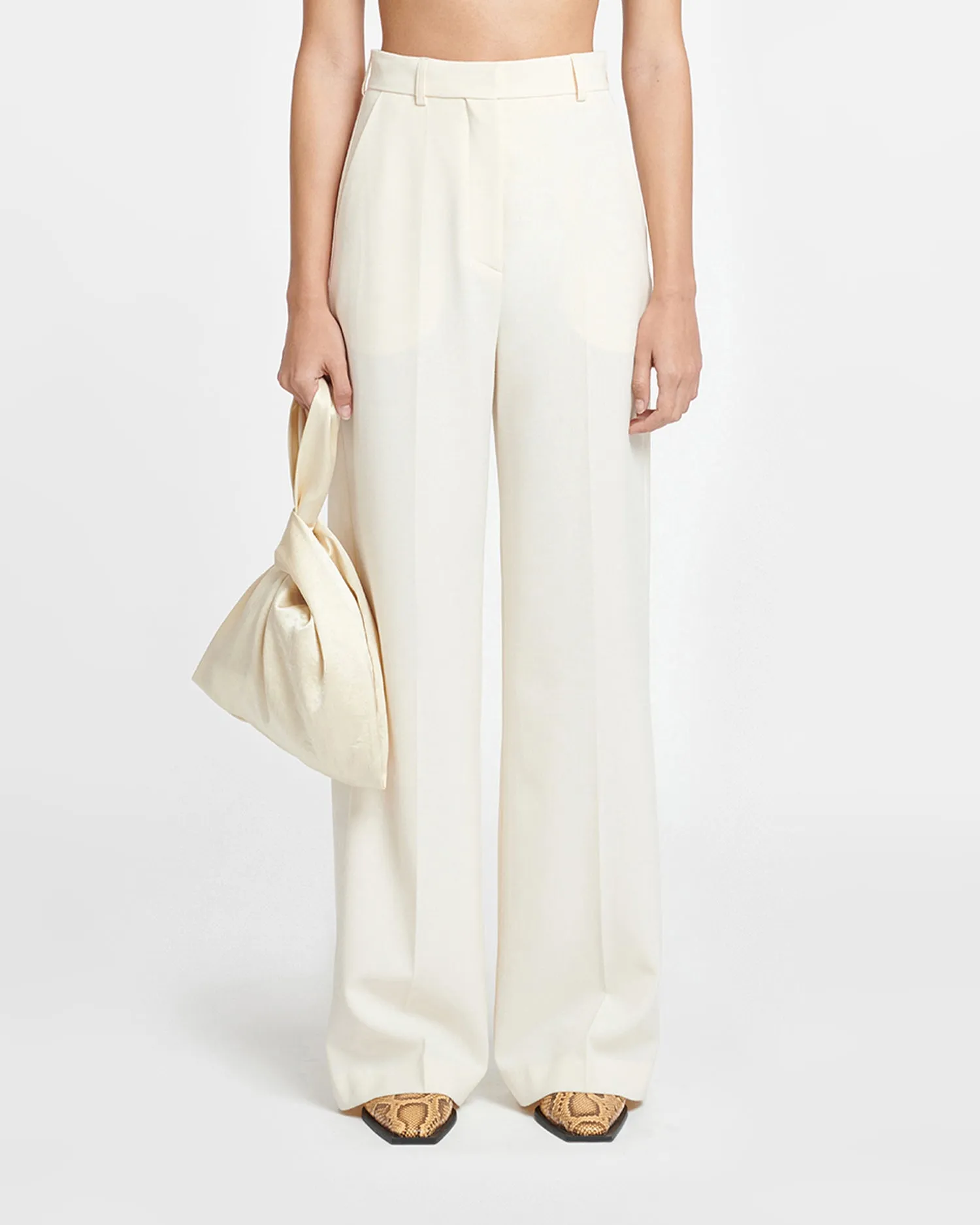 Lanai - Tailored Cady Pants - Creme
