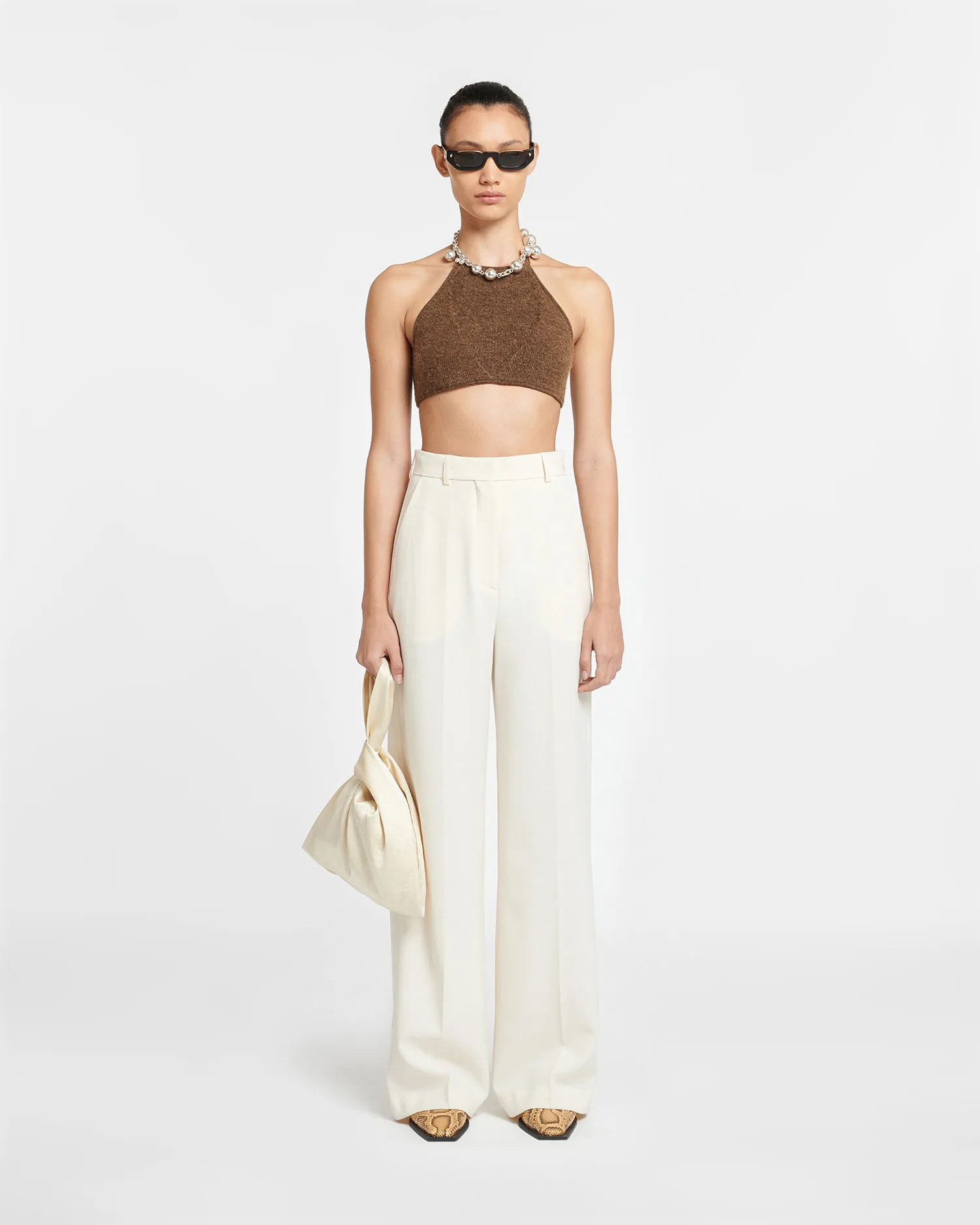 Lanai - Tailored Cady Pants - Creme