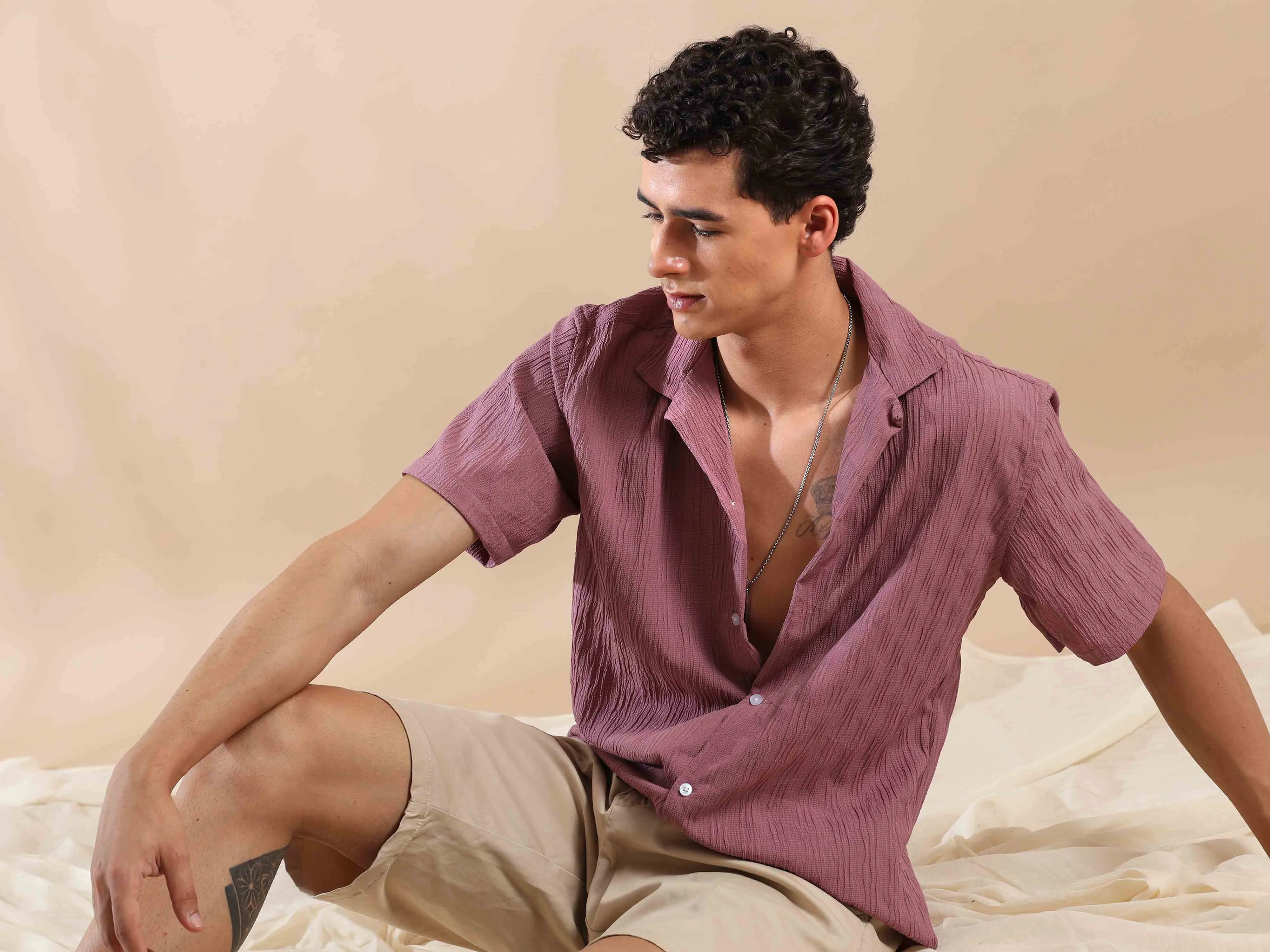 Pink Sands Paradise Popcorn Shirt