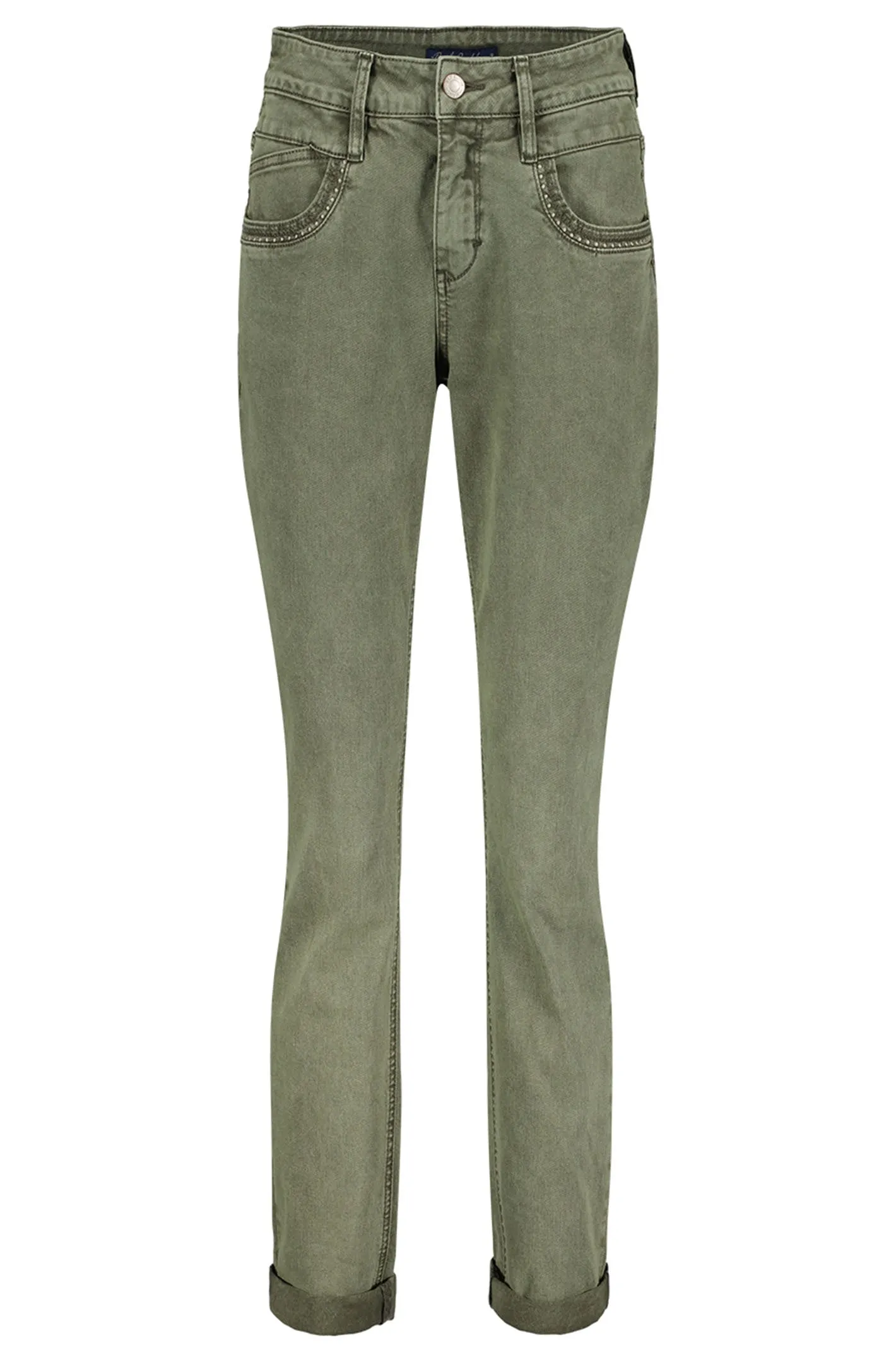 Red Button SRB4296A Sissy Coloured Denim Jeans Dark Khaki