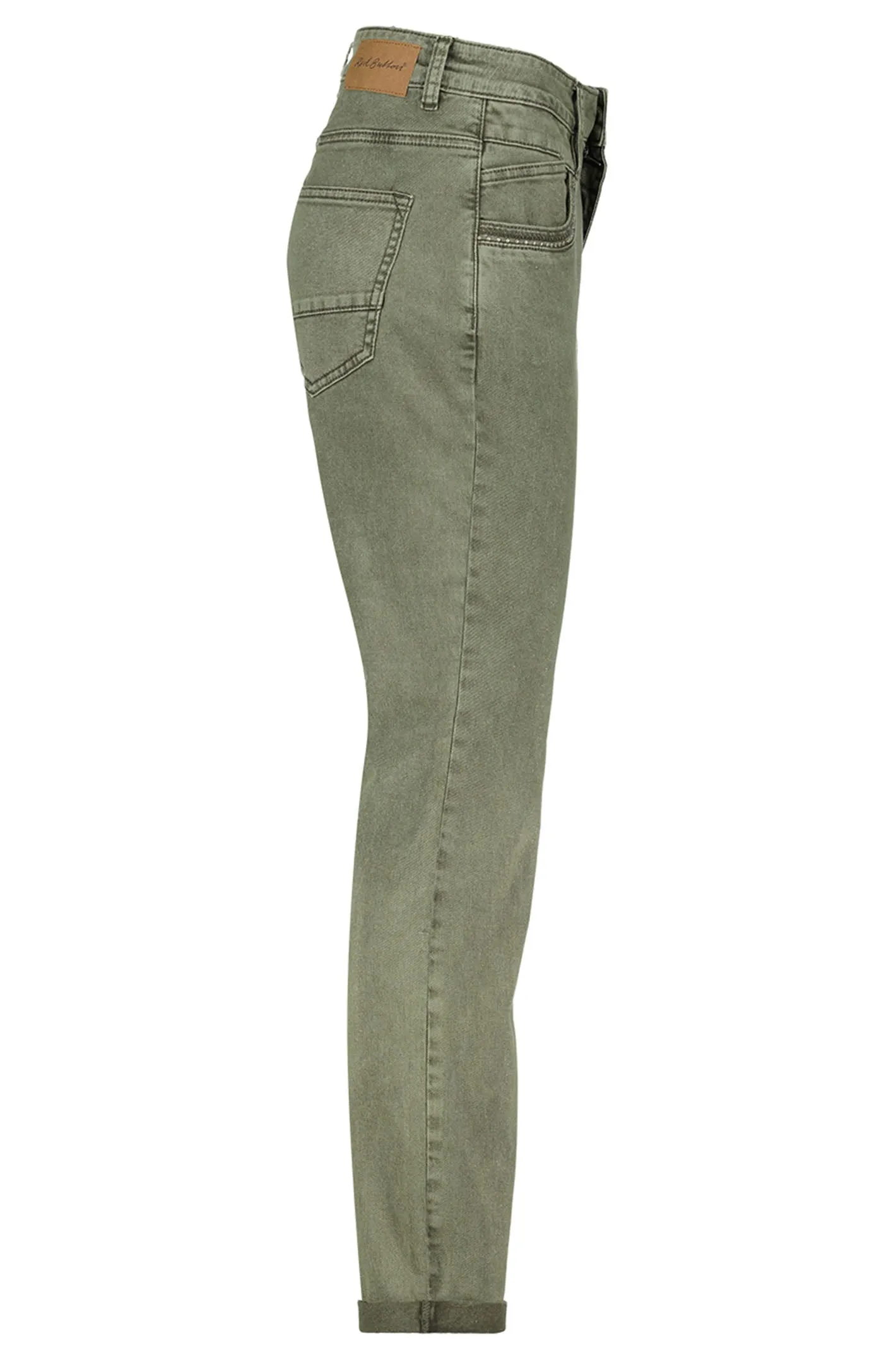 Red Button SRB4296A Sissy Coloured Denim Jeans Dark Khaki