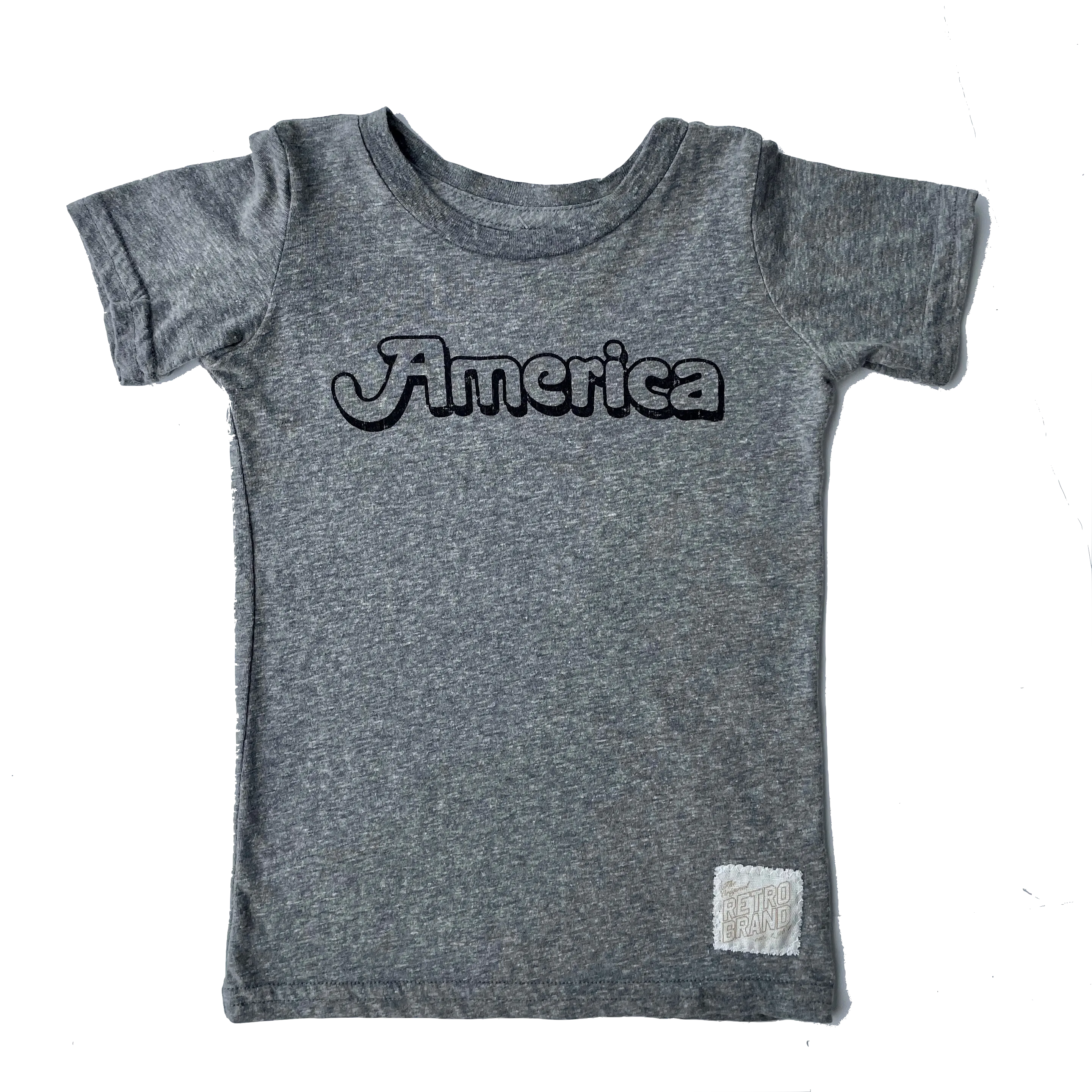 Retro Brand - Retro America Tee in Heather Grey